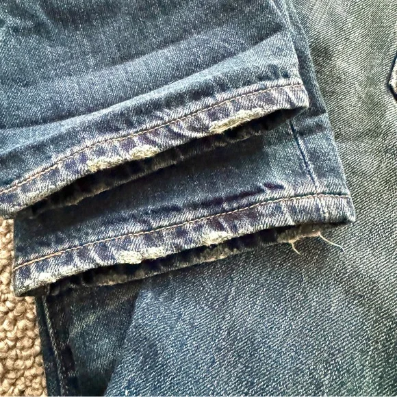 [LEVI’S] 501 White Cone Selvedge Blue Straight Jeans with Vintage Wash - Picture 10 of 11